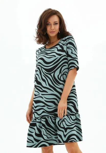 Платье летнее Dreiviertelarm Gerade Mini Awesome Apparel, зеленый