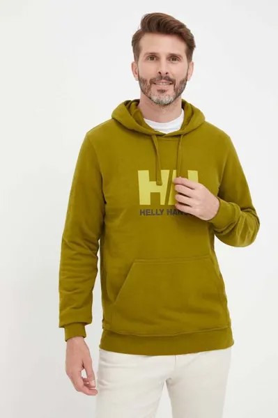 Худи с логотипом HH Helly Hansen, зеленый