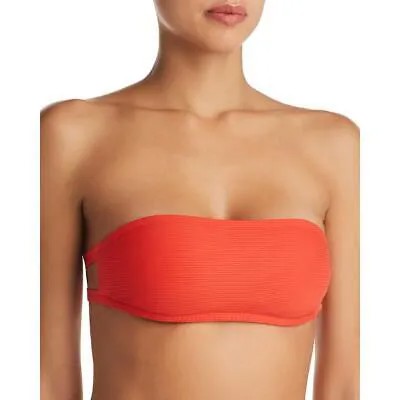 Женский купальник-бикини Onia Red Bandeau, пляжная одежда для бассейна, топ M BHFO 4408