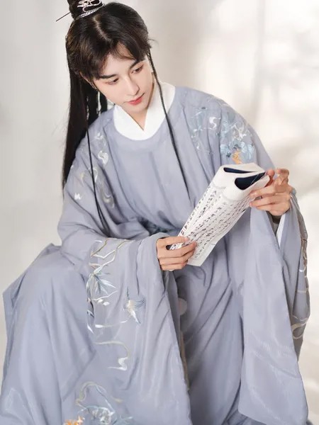 2022 Китайский Мужской костюм hanfu древний hanfu для мужчин Атласный халат китайское традиционное платье фехтовальщик наряд мужской ханьфу одеж...