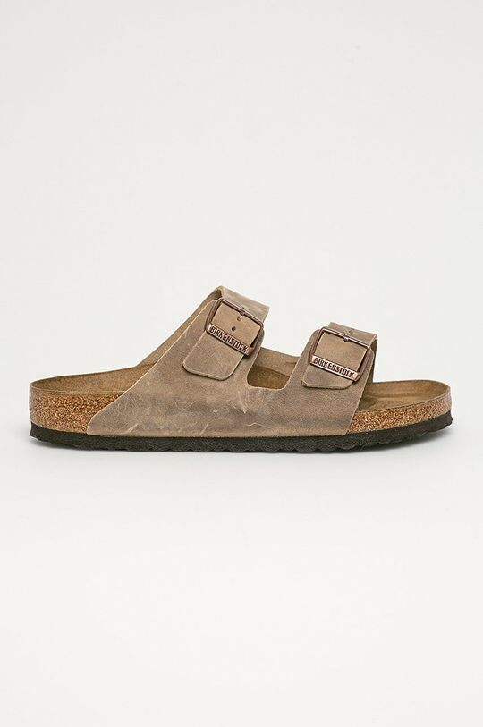 Замшевые шлепанцы Arizona Nu Birkenstock, коричневый