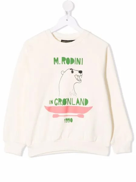 Mini Rodini Polar Bear organic cotton sweatshirt