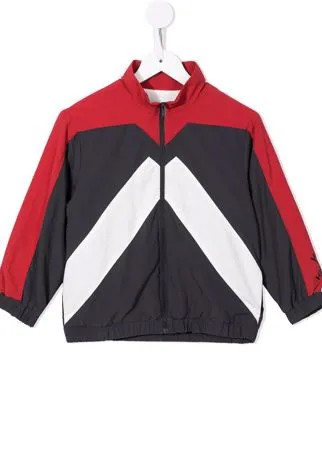 Kenzo Kids спортивная куртка на молнии в стиле колор-блок
