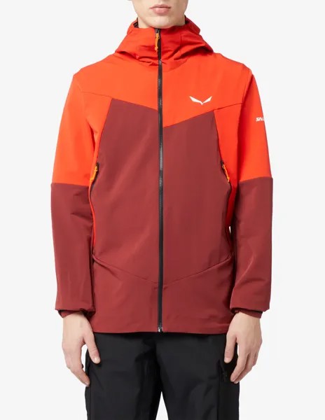 Куртка Softshell с капюшоном Salewa, оранжевый