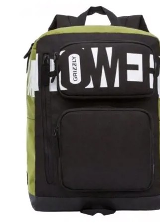 Рюкзак Grizzly RQ-009-2 /1 черный-оливковый