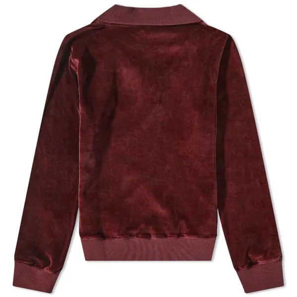 Футболка Sporty & Rich Long Sleeve Amamda Velour Polo