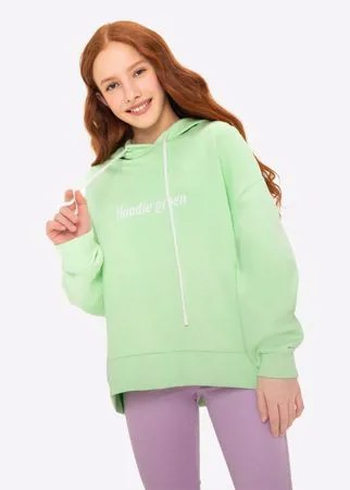 Салатовое худи oversize HOODIE GREEN для девочки Gloria Jeans