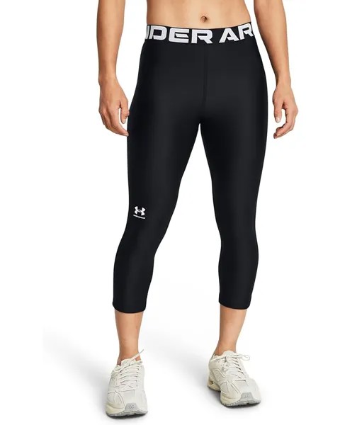 Леггинсы Under Armour Heatgear Authentics 3/4, черный/белый