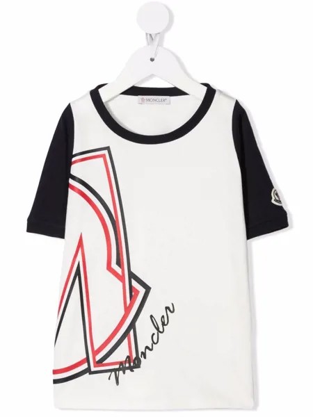 Moncler Enfant футболка с логотипом