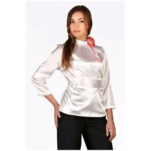 Блуза  Setty'S Collection, повседневный стиль, размер 44, белый