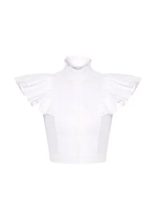 Хлопковая блузка Alexander McQueen