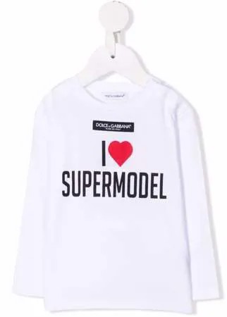 Dolce & Gabbana Kids футболка с надписью