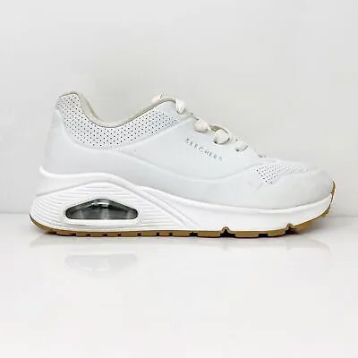 Skechers Girls Uno Stand On Air 310024L Белая повседневная обувь Кроссовки Размер 5