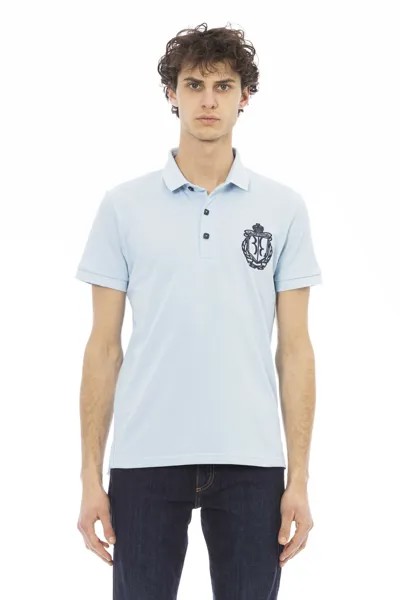 Рубашка-поло Billionaire S/s Crown Embroidery, светло-голубой/синий