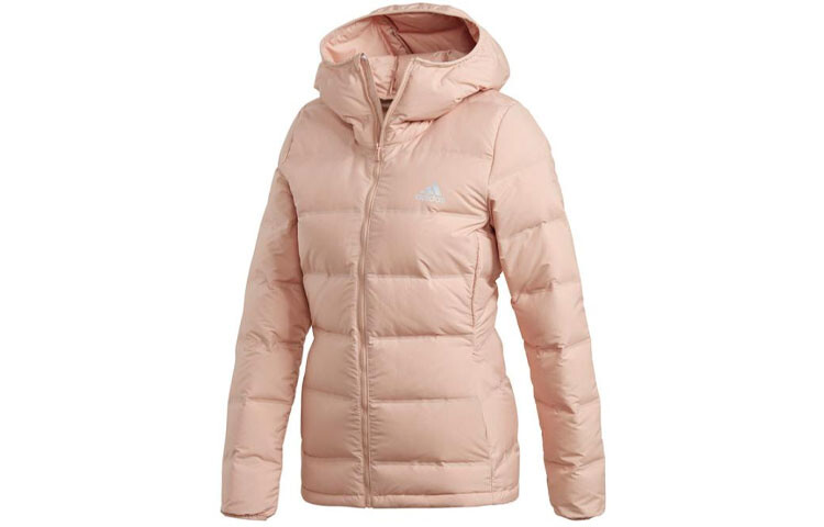 Пуховик женский розовый Adidas