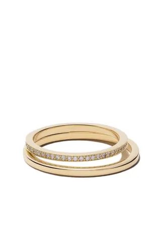 Georg Jensen кольцо Halo из желтого золота с бриллиантами