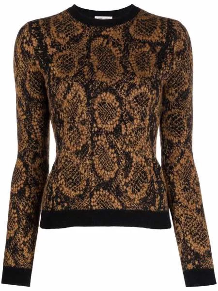 Saint Laurent джемпер жаккардовой вязки