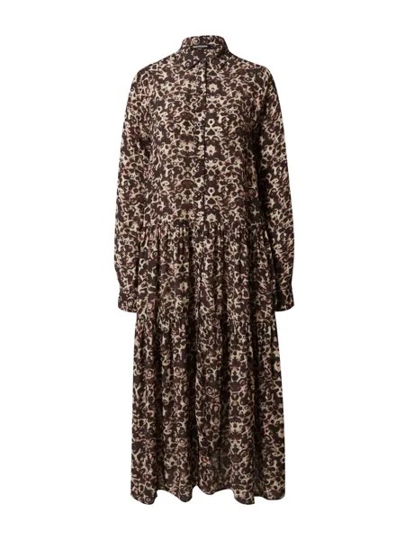 Платье-рубашка True Religion, цвет Brown/Light Brown