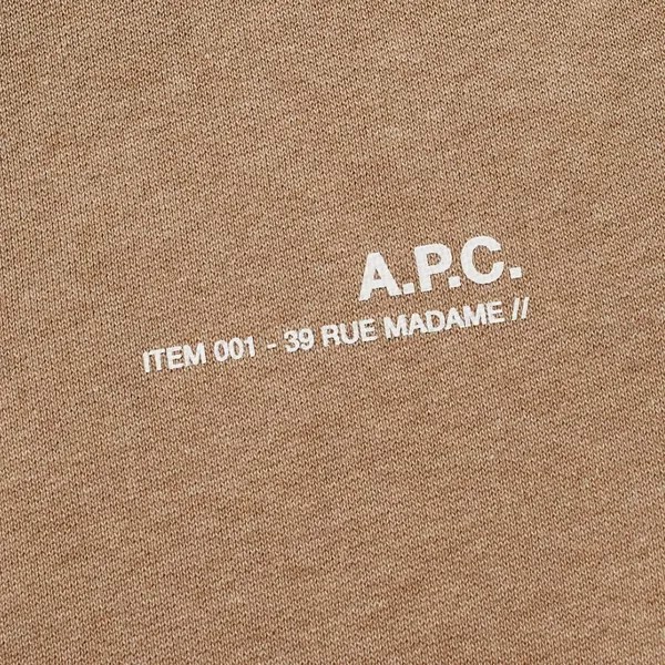 Толстовка A.P.C Item Logo Crew Sweat
