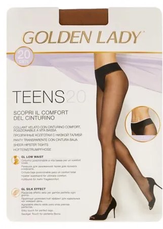 Колготки Golden Lady Teens Vita Bassa 20 den, размер 2-S, melon (бежевый)