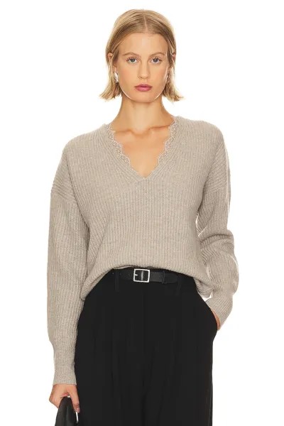 Свитер Brochu Walker Ava Lace Vee, цвет Light Chia Melange