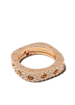 Roberto Coin кольцо Pois Moi из розового золота с бриллиантами