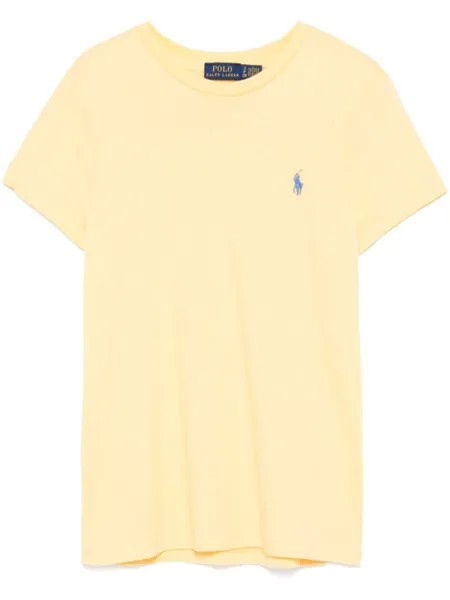 Polo Ralph Lauren футболка с вышивкой Polo Pony, желтый