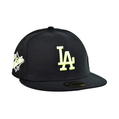 Мужская кепка New Era Los Angeles Dodgers Summer Pop 59Fifty Black-Volt Snake