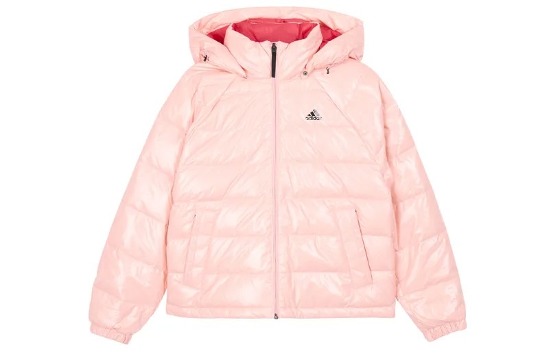 Пуховик женский розовый Adidas