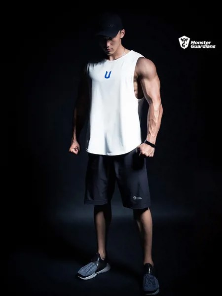 Летняя безрукавка для фитнеса, Мужская свободная тренировочная одежда, спортивный топ для баскетбола