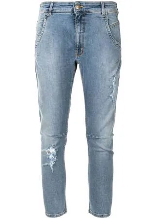 TWINSET укороченные джинсы средней посадки