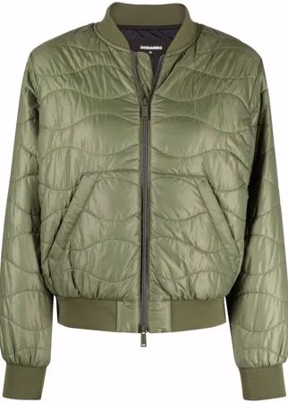 Dsquared2 пуховик с нашивкой-логотипом