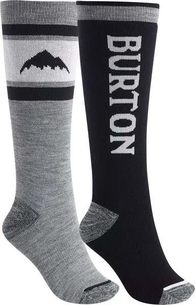 Женские лыжные носки среднего веса Burton Weekend – 2 шт., черный