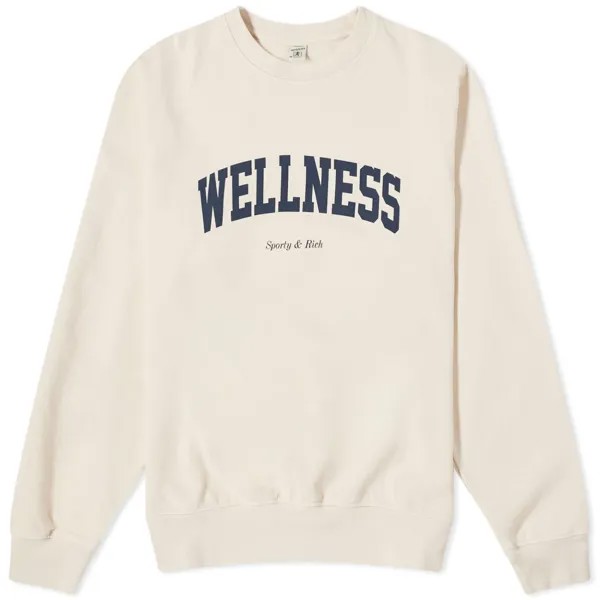 Свитшот Sporty & Rich Wellness Ivy Crew, кремовый