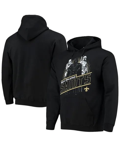 Мужская черная толстовка с капюшоном new orleans saints star wars empire pullover Junk Food, черный