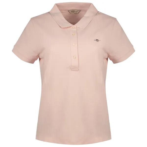 Поло Gant Slim Sheild Cap Pique, розовый