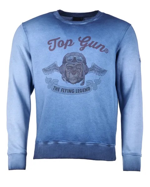 Толстовка TOP GUN Smoking Monkey TG20191034, синий