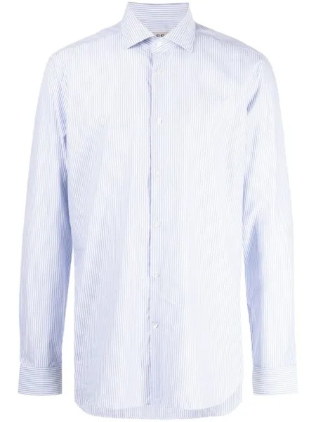Corneliani рубашка в полоску, синий