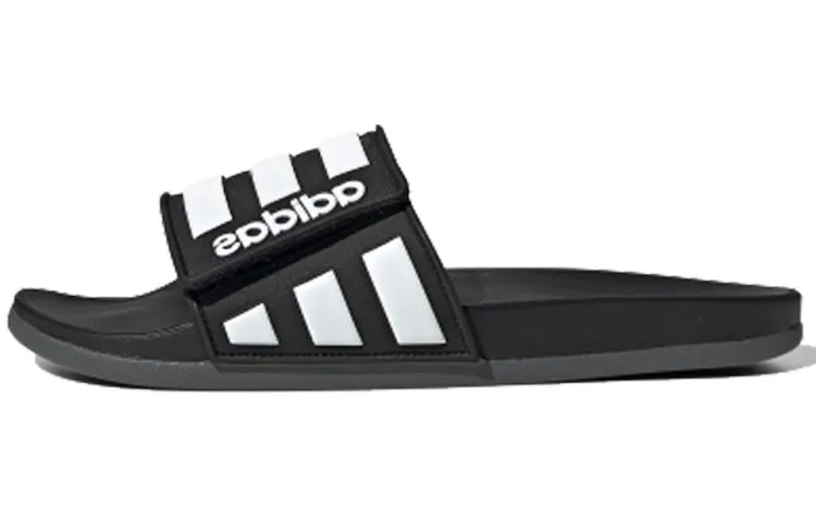 Adidas Neo Adilette Comfort Регулируемые шлепанцы, черный/белый