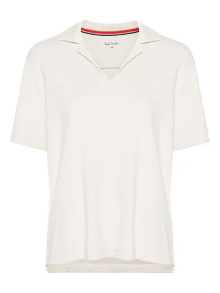 Paul Smith топ с широким воротником, нейтральный цвет