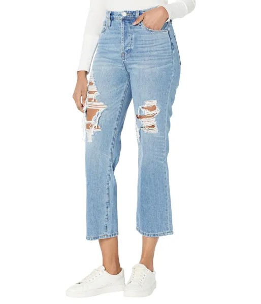 Джинсы Blank NYC, The Baxter Five-Pocket Straight Leg Jeans with Rips in Loosen Up