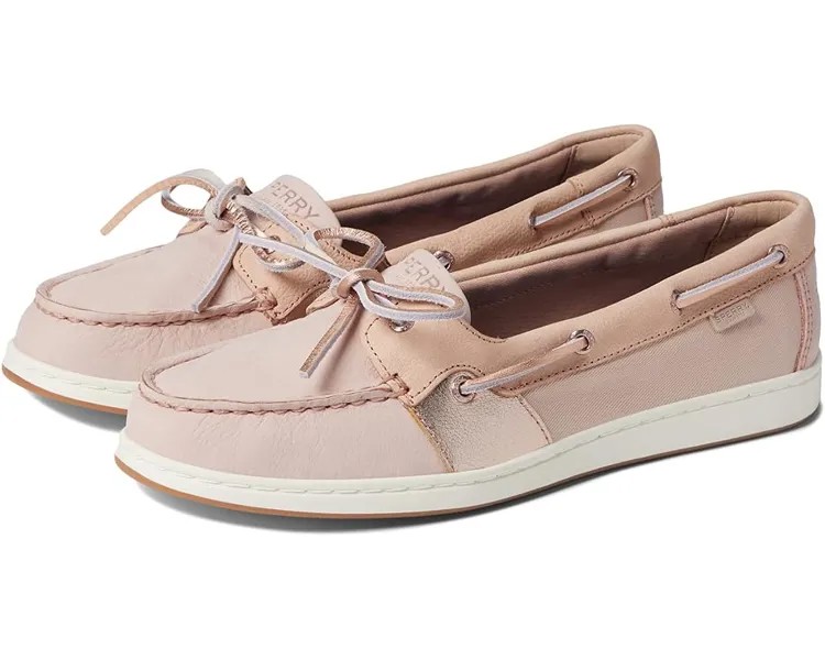 Топсайдеры Sperry Coastfish 1-Eye Textured Metallic, цвет Blush