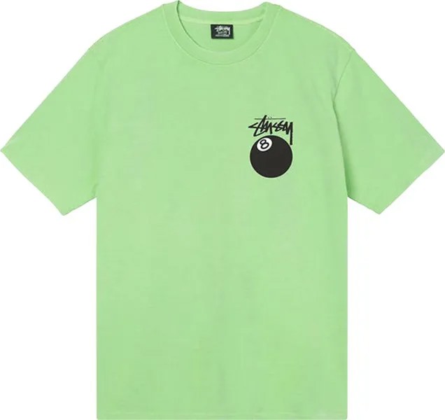Футболка Stussy 8 Ball Pigment Dyed Tee 'Green', зеленый