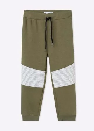 Хаки спортивные брюки Jogger с вставками для мальчика Gloria Jeans