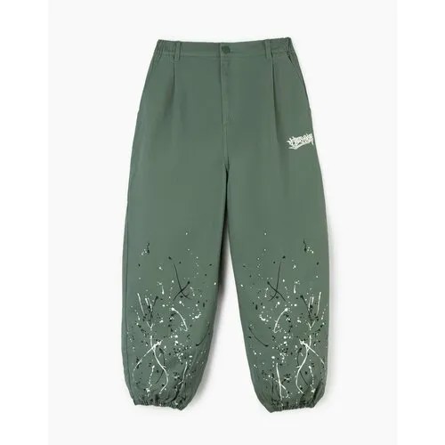 Джинсы  Gloria Jeans, размер 12-14л/152-164, зеленый