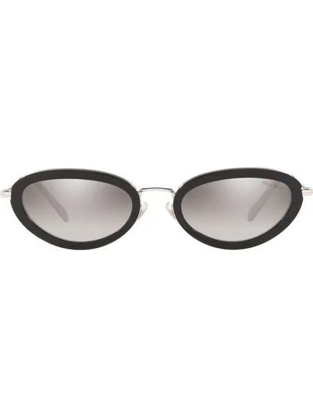 Miu Miu Eyewear солнцезащитные очки в оправе 'кошачий глаз' Délice