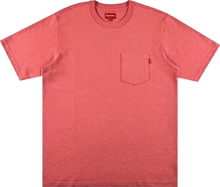 Футболка Supreme Short-Sleeve Pocket Tee 'Heather Coral', розовый