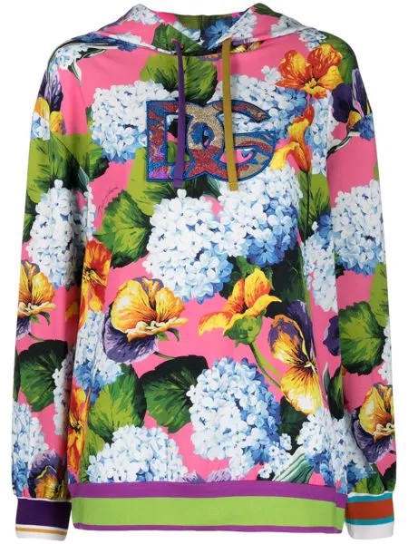 Dolce & Gabbana худи с цветочным принтом