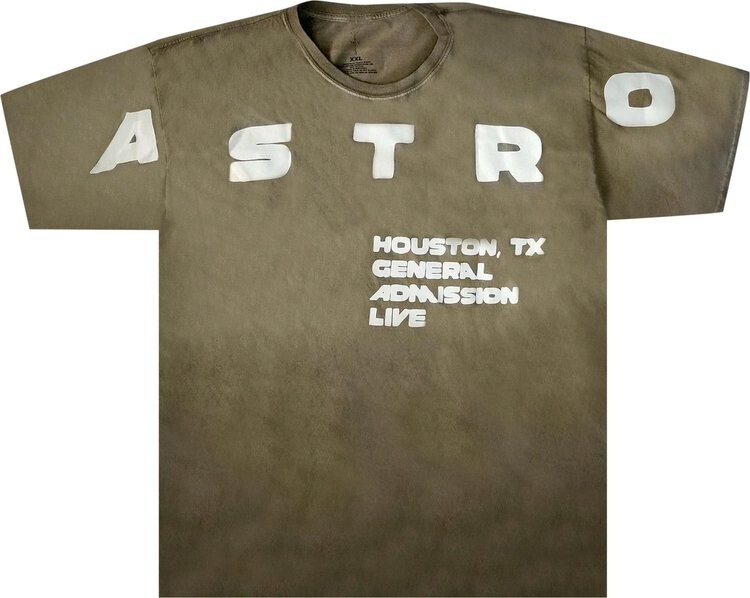 Футболка Cactus Jack by Travis Scott Flaming TV T-Shirt 'Green', зеленый