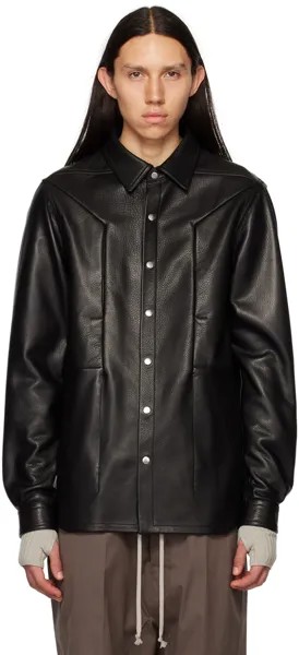 Черная куртка с противотуманным карманом Rick Owens